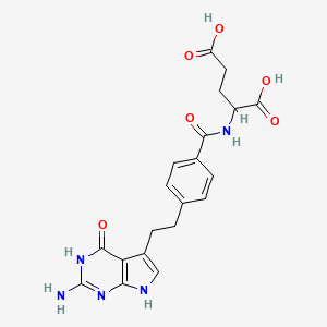 molecular formula C20H21N5O6 B11935350 [3H]pemetrexed 