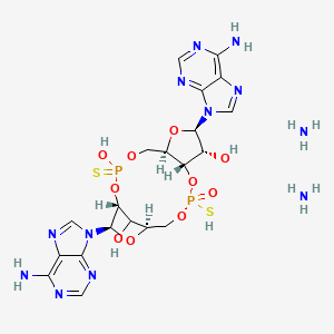 molecular formula C20H30N12O10P2S2 B11935452 ADU-S100 (ammonium salt) 