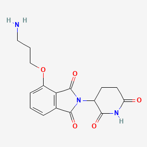 molecular formula C16H17N3O5 B11935593 Thalidomide-O-C3-NH2 