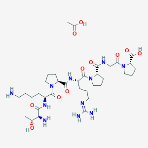 molecular formula C35H59N11O10 B1193562 Selank acetate 