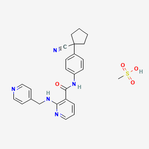 molecular formula C25H27N5O4S B1193564 Apatinib Mesylate CAS No. 1218779-75-9