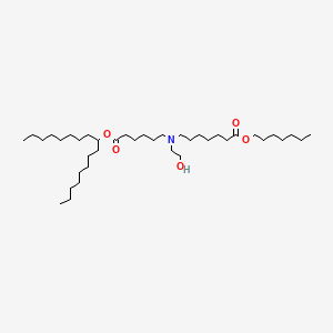 molecular formula C39H77NO5 B11935697 heptyl 7-[(6-heptadecan-9-yloxy-6-oxohexyl)-(2-hydroxyethyl)amino]heptanoate 