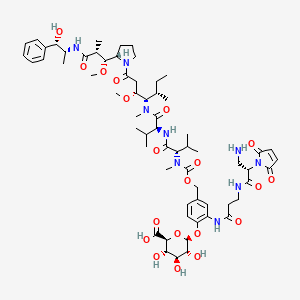 molecular formula C63H93N9O20 B11935707 MC-betaglucuronide-MMAE-2 