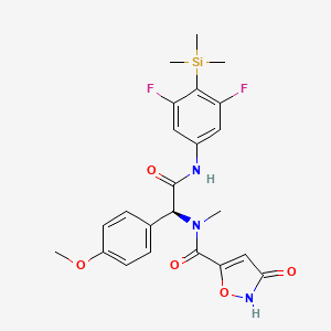 molecular formula C23H25F2N3O5Si B11935734 RORgammat inverse agonist 22 