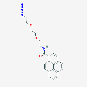 molecular formula C23H22N4O3 B1193582 Pyrene-PEG2-azide 