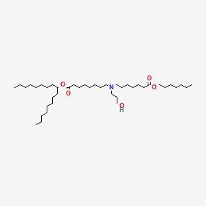 molecular formula C42H83NO5 B11935884 heptadecan-9-yl 8-[(7-heptoxy-7-oxoheptyl)-(3-hydroxypropyl)amino]octanoate 