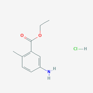 molecular formula C10H14ClNO2 B119359 Ethyl 5-amino-2-methylbenzoate hydrochloride CAS No. 146348-81-4