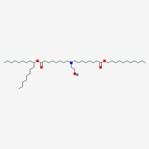 molecular formula C46H91NO5 B11935914 undecyl 8-[(8-heptadecan-9-yloxy-8-oxooctyl)-(2-hydroxyethyl)amino]octanoate 