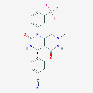 molecular formula C21H16F3N5O2 B11935921 BAY-8040 