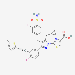 molecular formula C31H24F2N4O4S3 B11935945 NCI-006 