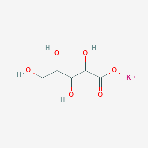molecular formula C₅H₁₀KO₆ B119360 Arabinonic acid, potassium salt (1:1) CAS No. 36232-89-0