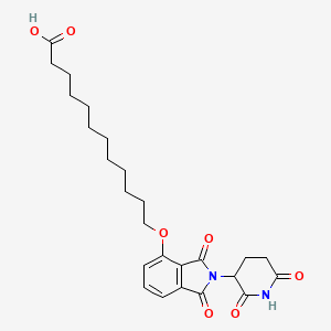 molecular formula C25H32N2O7 B11936002 Thalidomide-O-C11-acid 