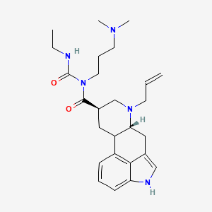 molecular formula C26H37N5O2 B11936022 n-(3-(Dimethylamino)propyl)-n-((ethylamino)carbonyl)-6-ergoline-8-carboxamid 
