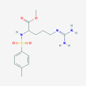molecular formula C14H22N4O4S B11936047 Arginine, N(2)-p-toluenesulfonyl-, methyl ester 