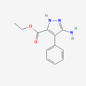 molecular formula C12H13N3O2 B11936056 ethyl 3-amino-4-phenyl-1H-pyrazole-5-carboxylate 