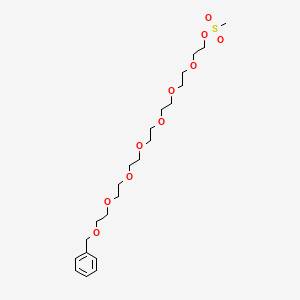 molecular formula C22H38O10S B11936075 Benzyl-PEG7-MS 