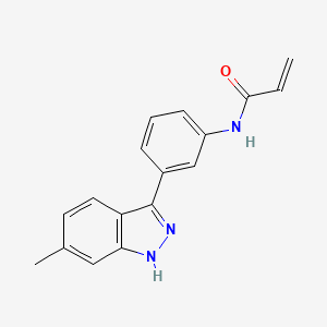molecular formula C17H15N3O B11936113 Mkk7-cov-3 