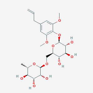 molecular formula C23H34O12 B11936136 Methoxyeugenol 4-O-rutinoside 