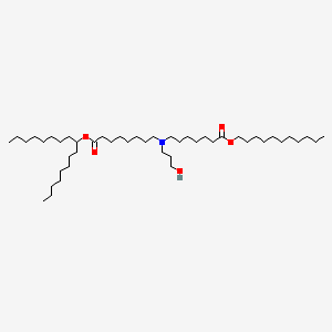 molecular formula C46H91NO5 B11936165 heptadecan-9-yl 8-[3-hydroxypropyl-(7-oxo-7-undecoxyheptyl)amino]octanoate 