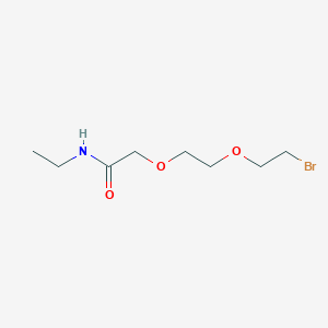 molecular formula C8H16BrNO3 B11936174 N-Ethylacetamide-PEG2-Br 