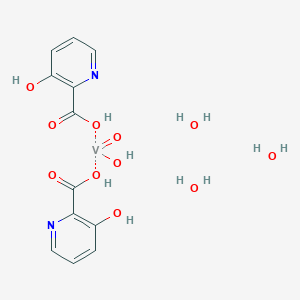 molecular formula C12H17N2O11V B11936198 Hydroxy(3-hydroxypyridine-2-carbonyloxy)oxovanadio 3-hydroxypyridine-2-carboxylate trihydrate 