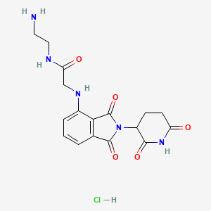molecular formula C17H20ClN5O5 B11936200 Thalidomide-NH-amido-C2-NH2 hydrochloride 