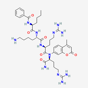 molecular formula C41H60N12O7 B11936223 Bz-nLKRR-AMC 