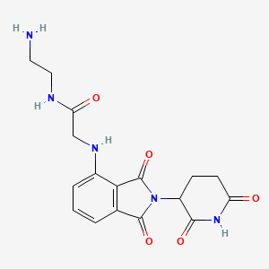 molecular formula C17H19N5O5 B11936350 Thalidomide-NH-amido-C2-NH2 
