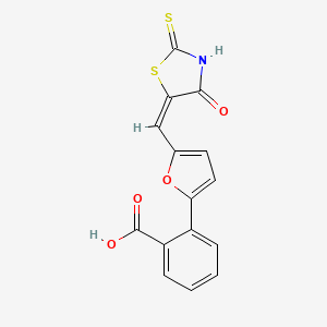molecular formula C15H9NO4S2 B11936352 CK2/Pim1-IN-1 