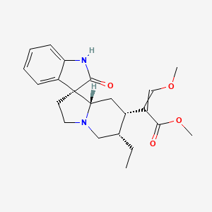 molecular formula C22H28N2O4 B11936357 methyl 2-[(3R,6'S,7'S,8'aS)-6'-ethyl-2-oxospiro[1H-indole-3,1'-3,5,6,7,8,8a-hexahydro-2H-indolizine]-7'-yl]-3-methoxyprop-2-enoate 