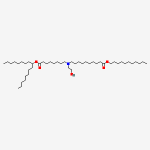 molecular formula C48H95NO5 B11936462 undecyl 10-[(8-heptadecan-9-yloxy-8-oxooctyl)-(2-hydroxyethyl)amino]decanoate 