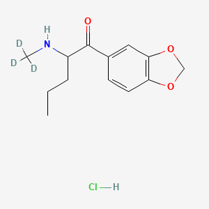 molecular formula C13H18ClNO3 B11936480 Pentylone-(N-methyl-D3) Hydrochloride; Pentylone-D3 HCl 