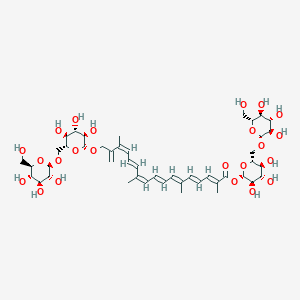 molecular formula C46H68O23 B11936520 Crocin, for microscopy 