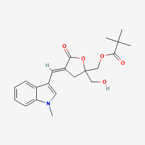 molecular formula C21H25NO5 B11936561 RasGRP3 ligand 1 