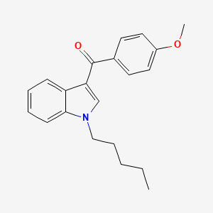 molecular formula C25H29NO2 B1193658 1-Pentyl-3-(4-methoxybenzoyl)indole CAS No. 1345966-78-0