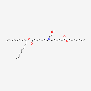 molecular formula C39H77NO5 B11936584 heptadecan-9-yl 7-[(6-heptoxy-6-oxohexyl)-(2-hydroxyethyl)amino]heptanoate 