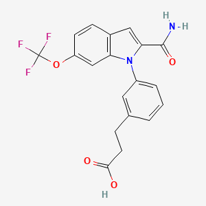 molecular formula C19H15F3N2O4 B11936692 sPLA2-X inhibitor 31 