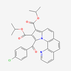 molecular formula C30H25ClN2O5 B11936711 Diisopropyl 11-(4-chlorobenzoyl)pyrrolo[1,2-a][1,10]phenanthroline-9,10-dicarboxylate CAS No. 882865-85-2