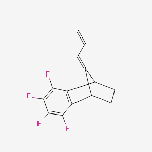 molecular formula C14H10F4 B11936766 5,6,7,8-Tetrafluoro-1,2,3,4-tetrahydro-9-(2-propen-1-ylidene)-1,4-methanonaphthalene CAS No. 79917-57-0
