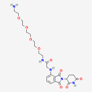 molecular formula C25H35N5O9 B11936818 Thalidomide-NH-amido-PEG4-C2-NH2 