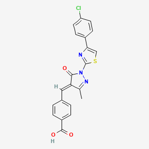 molecular formula C21H14ClN3O3S B11936878 SIRT5 inhibitor 5 