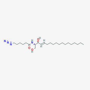molecular formula C24H46N4O3 B11936932 N-(6-azidohexanoyl)-D-erythro-sphingosine 