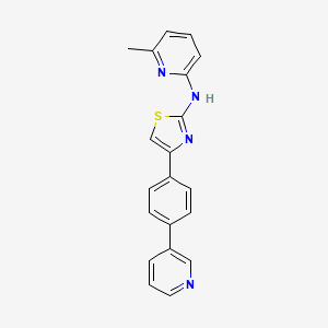 molecular formula C20H16N4S B11936940 N-(6-methylpyridin-2-yl)-4-(4-pyridin-3-ylphenyl)-1,3-thiazol-2-amine 