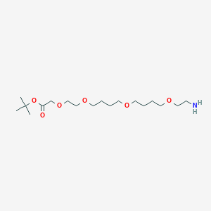 molecular formula C18H37NO6 B11936962 Boc-PEG1-PPG2-C2-NH2 