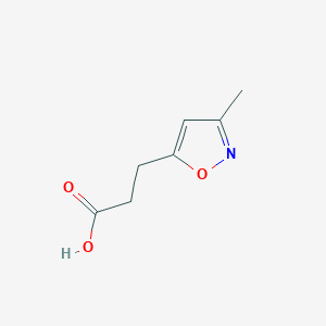 molecular formula C7H9NO3 B119370 5-异噁唑丙酸，3-甲基- CAS No. 154928-89-9