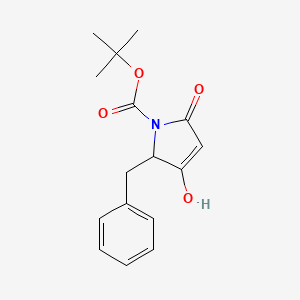 molecular formula C16H19NO4 B11937000 Tert-butyl 2-benzyl-3-hydroxy-5-oxo-2,5-dihydro-1H-pyrrole-1-carboxylate 
