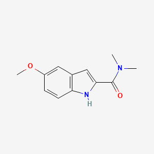 molecular formula C12H14N2O2 B11937114 Indole-2-carboxamide, N,N-dimethyl-5-methoxy- CAS No. 28837-74-3