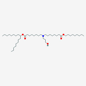 molecular formula C45H89NO5 B11937147 nonyl 8-[(8-heptadecan-9-yloxy-8-oxooctyl)-(3-hydroxypropyl)amino]octanoate 