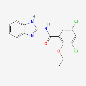 molecular formula C16H13Cl2N3O2 B11937191 N-(1H-benzimidazol-2-yl)-3,5-dichloro-2-ethoxybenzamide CAS No. 81268-69-1