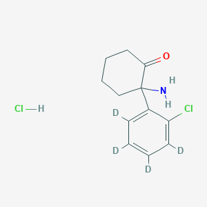 molecular formula C12H15Cl2NO B11937202 Norketamine-d4 (hydrochloride) 